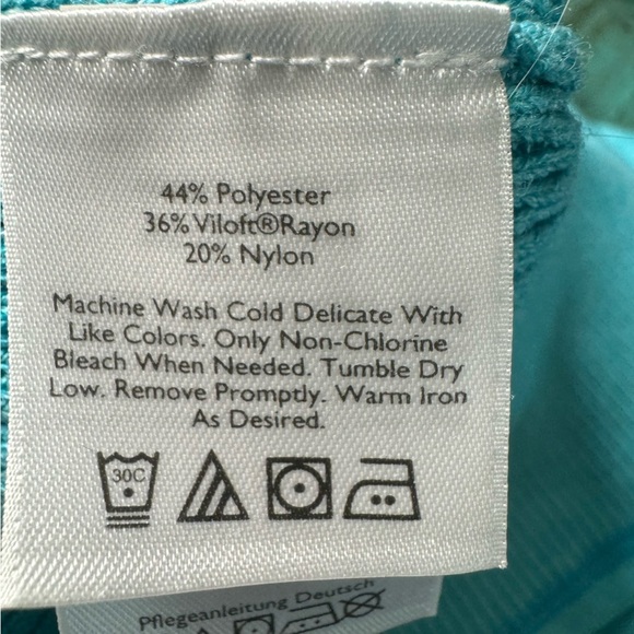 Eddie Bauer Blue Full Zip Hooded Lightweight Sweater Size Large - Picture 10 of 10